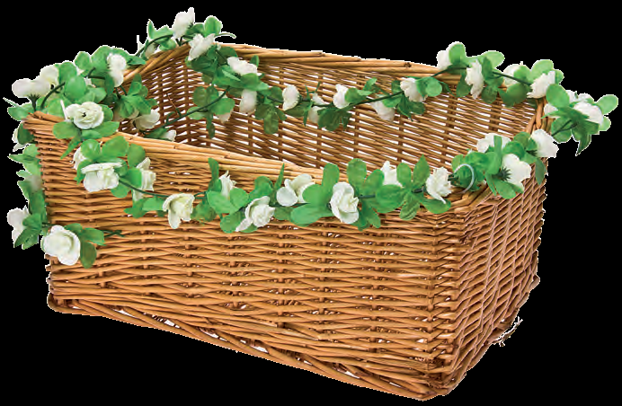 Foto cesto Monella decorato verde Foto cesto Monella decorato verde